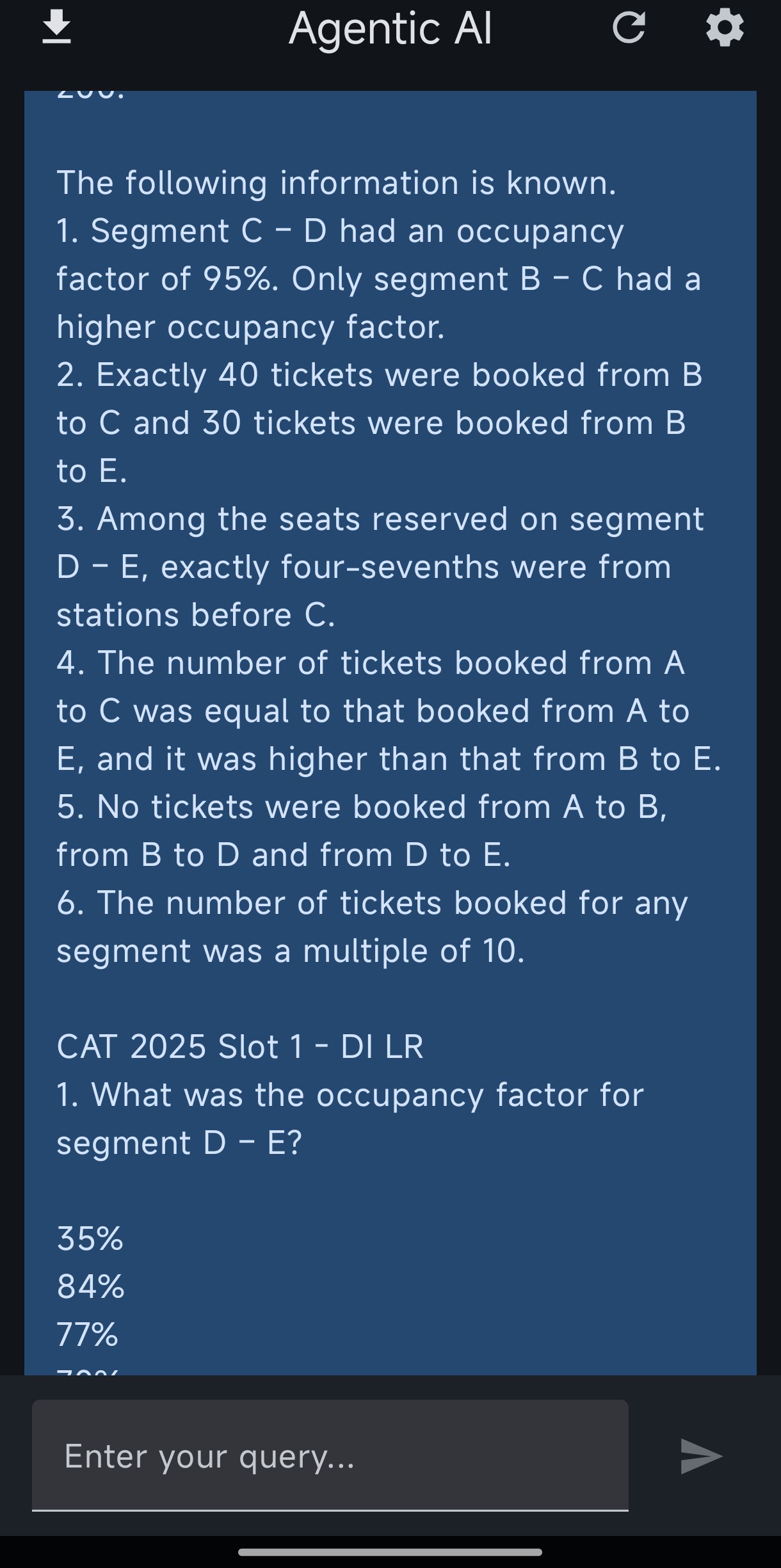 Additional user query details